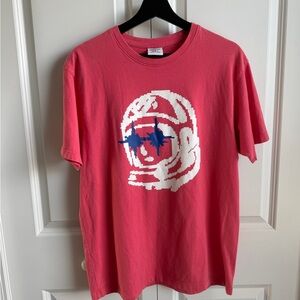 Billionaire Boys Club 8-Bit Helmet Graphic T-Shirt Pink Size L BBC Tee